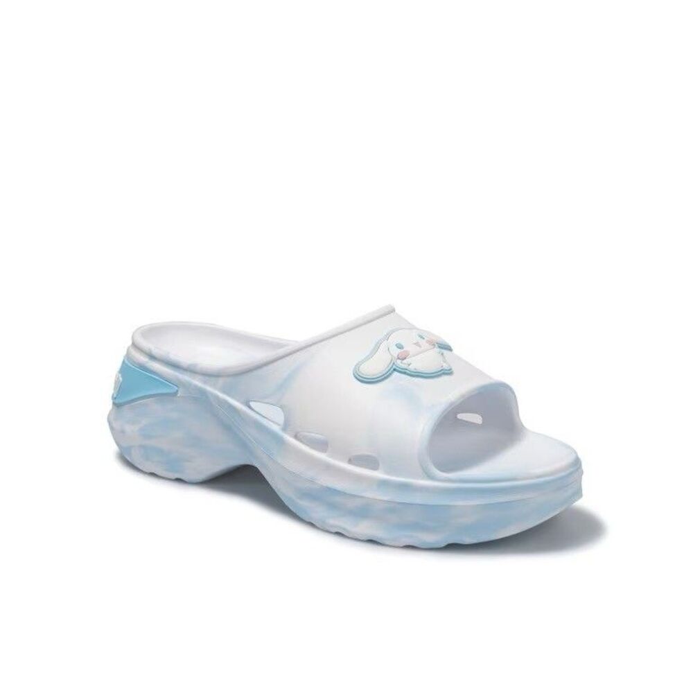 Cinnamoroll White/Blue Cloud Slide Sandals Womens US 7 Comfort Slip-On *read*